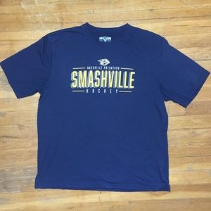 Nashville Predators Smashville Hockey T-Shirt Blue